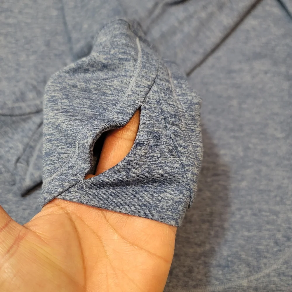 Athleta Uptempo Hoodie Sweatshirt Women's Size Sp Chrome Blue - Picture 6 of 13